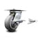 Service Caster 5 Inch Thermoplastic Rubber Caster with Roller Bearing and Brake/Swivel Lock SCC SCC-35S520-TPRRF-SLB-BSL - alternate 1